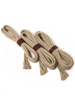 BONDAGE ROPE WITH BEAD&KNOT *BLACK *RED *BEIGE