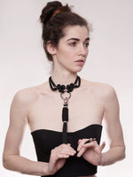 'KUBI' CHOKER WITH WHIP *BLACK