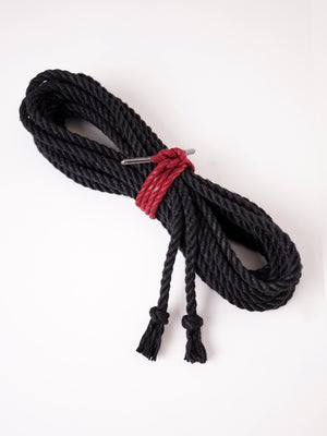 BONDAGE ROPE WITH FINISHED ENDS *BLACK